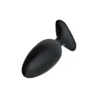 Фото Lovense, США Анальная втулка LOVENSE Hush 2 (M), силикон, черная, 13,5 см, Ø 4,4 см