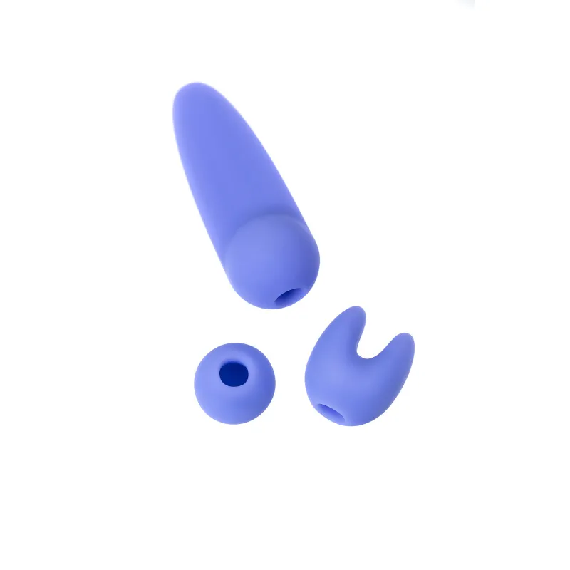 Изображение Lovense, США Двусторонний вибратор LOVENSE Hyphy с клиторальным стимулятором, силикон, фиолетовый, 21,6 см