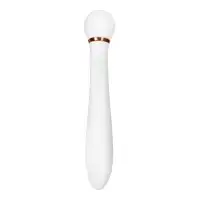 Изображение Flovetta by toyfa, Китай Вибратор с вакуумной стимуляцией Flovetta JASMINE, силикон, белый, 23 см