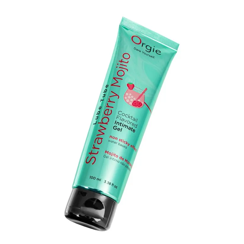 Фото Orgie, Португалия Интимный гель ORGIE Lube Tube Strawberry Mojito на водной основе, со вкусом клубничного мохито,100мл