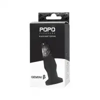 Фото POPO Pleasure by TOYFA Анальная втулка POPO Pleasure by TOYFA Gemini β, TPE, черная, 12,4 см