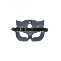 Фото PECADO B.D.S.M Маска кошки Pecado BDSM, рельефная, натуральная кожа, чёрная