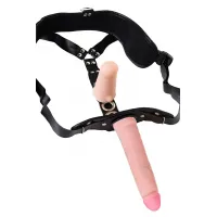 Фото Lovetoy, Китай Страпон LoveToy LESBIAN SERIES с поясом Harness, телесный