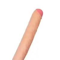 Фото  Фаллоимитатор RealStick Brutal Castor двусторонний, neoskin, телесный, 56 cм