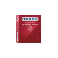 Фото Torex Презервативы Torex, «Сладкая любовь», латекс, 19 см, 5,5 см, 3 шт.