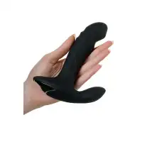 Изображение D-Peng, Китай Стимулятор простаты Buckle Rolling, D-PENG, силикон, черный, 17 см