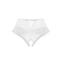 Изображение Erolanta Lingerie Эротические трусики с высокой посадкой Erolanta Lana, белый (54-56)