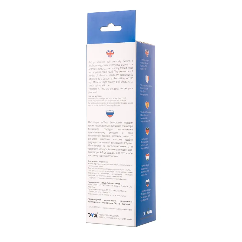 Изображение A-toys by TOYFA Реалистичный вибратор A-Toys by TOYFA Akin, силикон, телесный, 20,2 см
