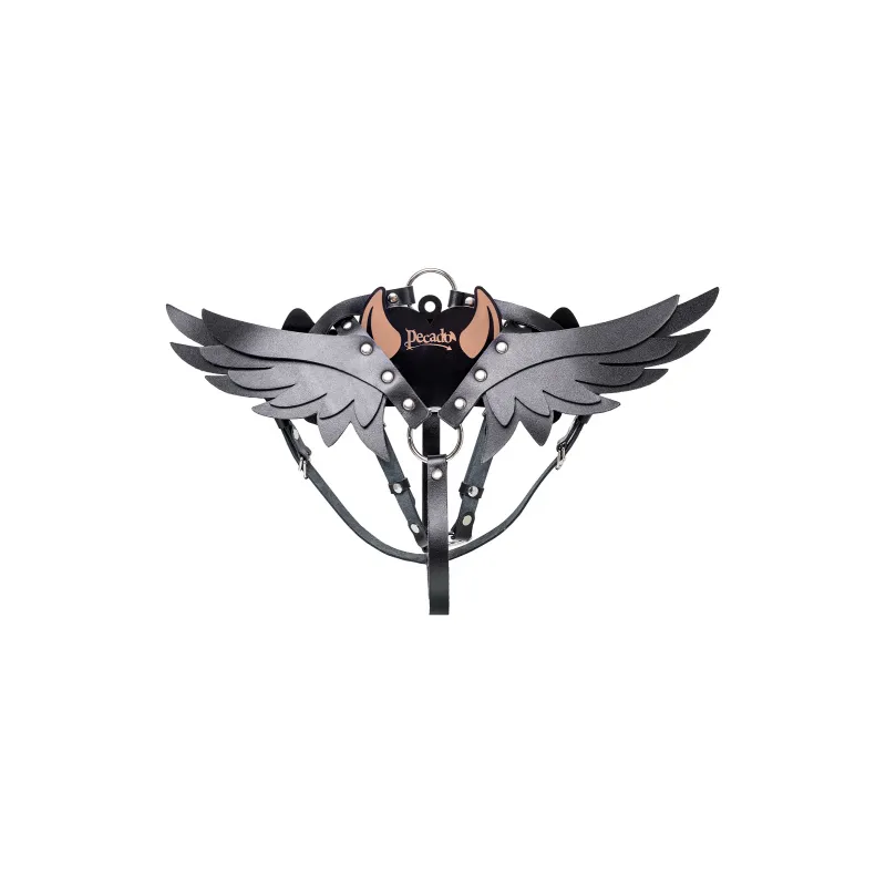 Изображение PECADO B.D.S.M Портупея Крылья Pecado BDSM, натуральная кожа, черная