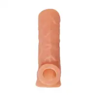 Изображение KOKOS Насадка реалистичная KOKOS NUDE SLEEVE с дополнительной стимуляцией, TPE, телесная, 14 см
