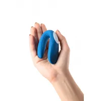 Изображение Satisfyer, Германия Многофункциональный стимулятор для пар Satisfyer Double Whale, силикон, голубой, 17 см.