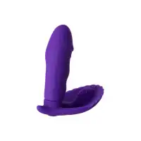 Фото A-toys by TOYFA Вибратор A-Toys by TOYFA Fash с клиторальным стимулятором, силикон, фиолетовый, 12 см