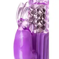 Фото A-toys by TOYFA Вибратор с клиторальным стимулятором A-Toys by TOYFA High-Tech fantasy, TPE, фиолетовый, 22, 5 см