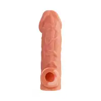 KOKOS Насадка реалистичная KOKOS COCK SLEEVE 001-L с дополнительной стимуляцией, TPE, телесная, 17.6 см — купить в Минске Фото KOKOS Насадка реалистичная KOKOS COCK SLEEVE 001-L с дополнительной стимуляцией, TPE, телесная, 17.6 см