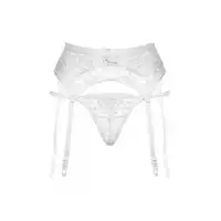 Изображение SoftLine Collection, Польша Пояс для чулок и стринги SoftLine Collection кружевные, белый, M/L