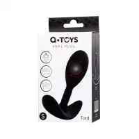 Изображение A-toys by TOYFA Анальная втулка A-Toys by TOYFA Tord S, силикон, черный, 8,5 см