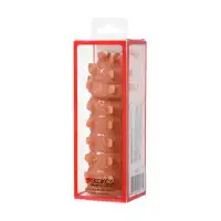 Изображение KOKOS Насадка реалистичная KOKOS EXTREME SLEEVE 04-S с дополнительной стимуляцией, TPE, телесная, 12.7 см