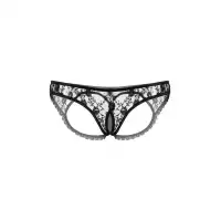 Фото SoftLine Collection, Польша Трусики с открытыми ягодицами и вырезом SoftLine Collection, черный, M/L