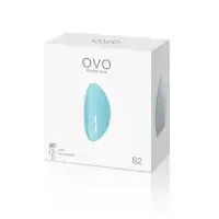 Фото Ovo, Германия Клиторальный стимулятор перезаряжаемый голубой
