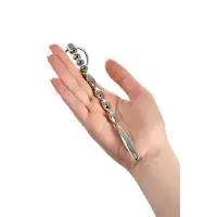 Metal by TOYFA Уретральный плаг TOYFA Metal фигурный с кольцом в основании, серебряный, 17,5 см — купить в Минске Фото Metal by TOYFA Уретральный плаг TOYFA Metal фигурный с кольцом в основании, серебряный, 17,5 см