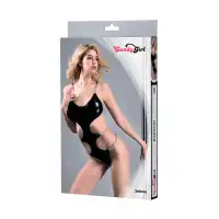 Изображение Candy Girl, Гонконг Боди с металлическими цепочками Candy Girl Selene, Wetlook, черный, OS