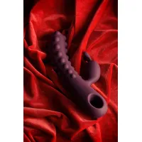 Фото KOKOS Вибратор с клиторальным стимулятором KOKOS SMON, силикон, фиолетовый, 23 см