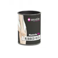 Фото MYSTIM Мастурбатор Mystim MasturbaTIN Ribbed Ritay, TPE, белый, 4,5 см