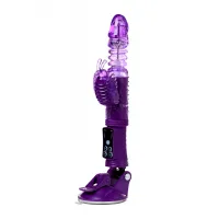 Изображение A-toys by TOYFA Вибратор с клиторальным стимулятором TOYFA A-Toys  High-Tech fantasy, TPR, Фиолетовый, 23 см