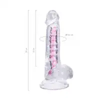 Изображение A-toys by TOYFA Гибкий фаллоимитатор A-Toys by TOYFA Paret, TPE, прозрачный, 18 см