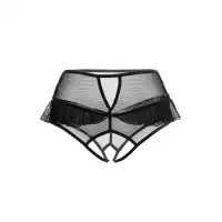 Изображение Erolanta Lingerie Эротические трусики с высокой посадкой Erolanta Lana, черный (54-56)