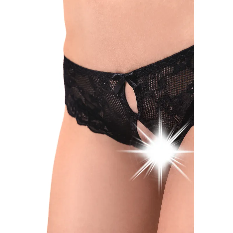 Фото Erolanta Lingerie Эротические трусики Erolanta Alla, черный (50-52)