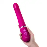 Фото  Нереалистичный вибратор Ailighter Smart Telescopic lover, TPE, розовый, 27,1 см.