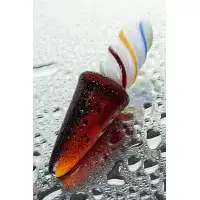 Изображение Sexus Glass Двусторонний фаллоимитатор Sexus Glass, стекло, коричневый, 16 см