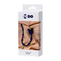 Фото ToDo by Toyfa Анальная цепочка ToDo by Toyfa Froggy, силикон, синий, 27,4 см, Ø 1,4 см