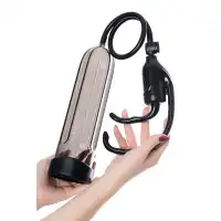Фото Sexus Men Помпа для пениса Sexus Men Expert, вакуумная, механическая, ABS пластик, черная, 25 см