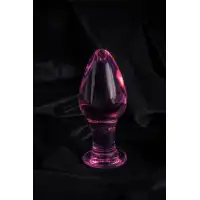 Фото Sexus Glass Анальная втулка Sexus Glass, стекло, розовая, 10 см, Ø 4 см