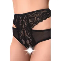 Изображение Erolanta Lingerie Эротические трусики Erolanta Charlotte, черный (42-44)