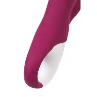 Изображение Satisfyer, Германия Вибратор с клиторальным стимулятором и подогревом Satisfyer Hot Bunny Connect App, бордовый, 17,5 см