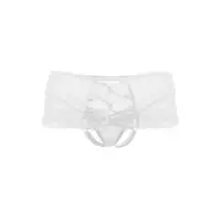 Фото Erolanta Lingerie Эротические трусики с имитацией шнуровки Erolanta Cheryl, белый (46-48)