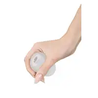 Фото MensMax Мастурбатор нереалистичный MENS MAX CAPSULE 09 CAVE, белый, 8 см (В ЗИПЛОКЕ)