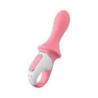 Фото Satisfyer, Германия Надувной вибратор Satisfyer Air Pump Booty 5+ Connect App, силикон, розовый, 15 см