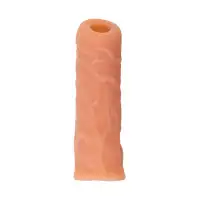 Изображение KOKOS Насадка реалистичная KOKOS NUDE SLEEVE с дополнительной стимуляцией, TPE, телесная, 14 см