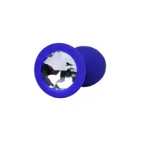 ToDo by Toyfa Анальная втулка ToDo by Toyfa Brilliant, силикон, синий с белым кристаллом 7 см, Ø 2,8 см, 26 г — купить в Минске Фото ToDo by Toyfa Анальная втулка ToDo by Toyfa Brilliant, силикон, синий с белым кристаллом 7 см, Ø 2,8 см, 26 г