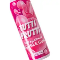 Фото  Съедобная гель-смазка TUTTI-FRUTTI для орального секса со вкусом BUBBLE GUM, 30 гр