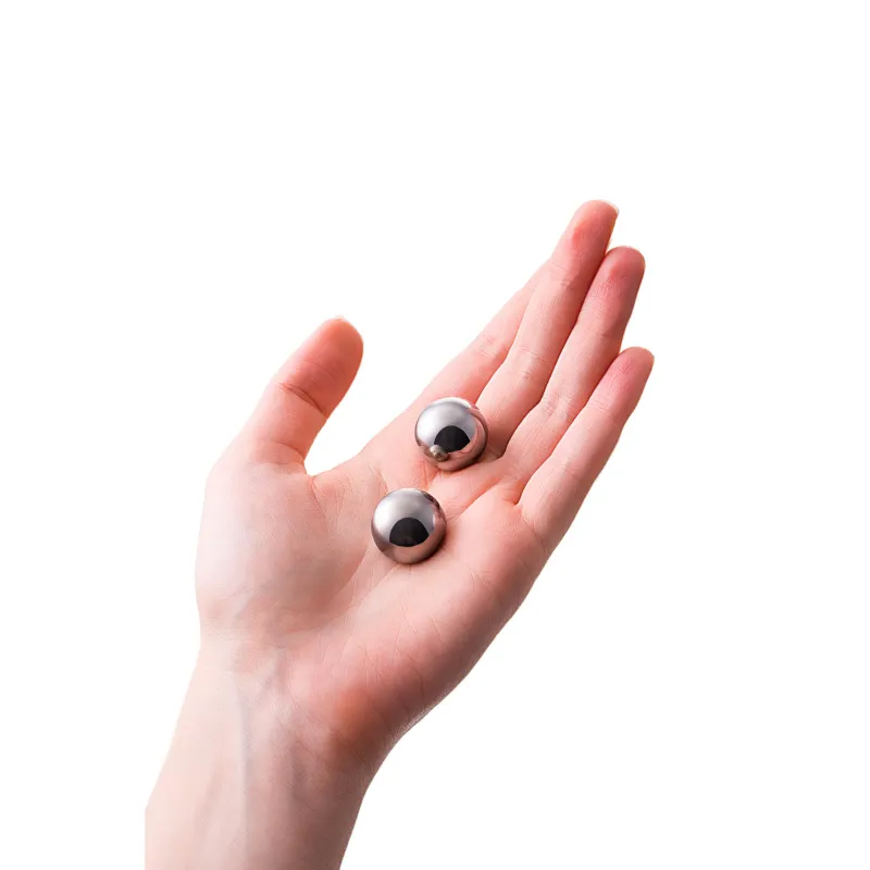 Фото Metal by TOYFA Вагинальные шарики Metal by TOYFA, металл, серебряные, Ø 2 см