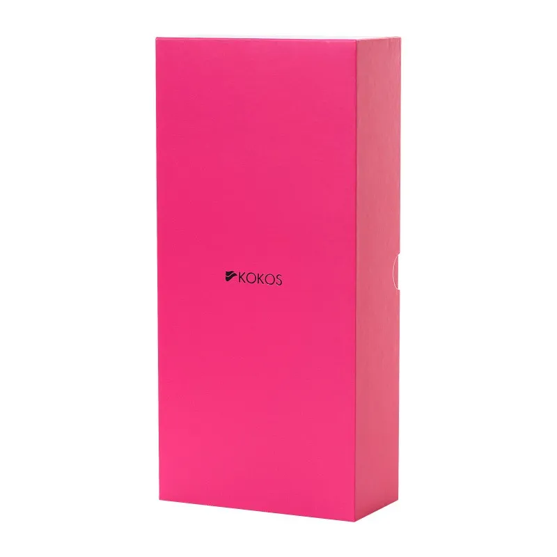 Изображение KOKOS Вибратор с клиторальным стимулятором KOKOS SMON, силикон, розовый, 23 см