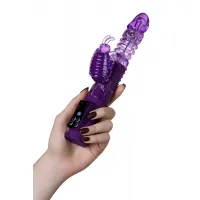Изображение A-toys by TOYFA Вибратор с клиторальным стимулятором TOYFA A-Toys  High-Tech fantasy, TPR, Фиолетовый, 23 см