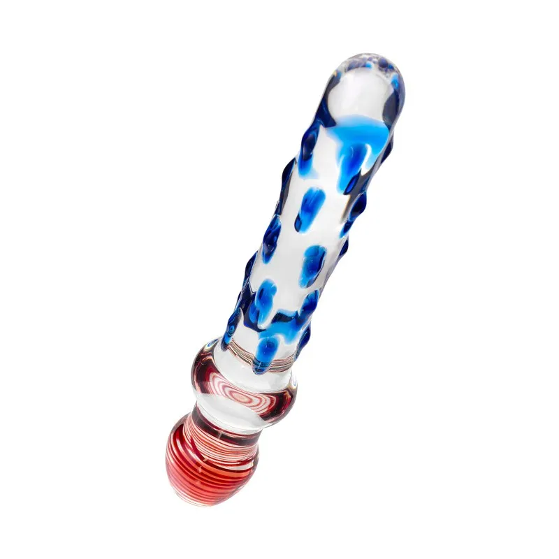 Фото Sexus Glass Двусторонний фаллоимитатор Sexus Glass, стекло, прозрачный, 20 см