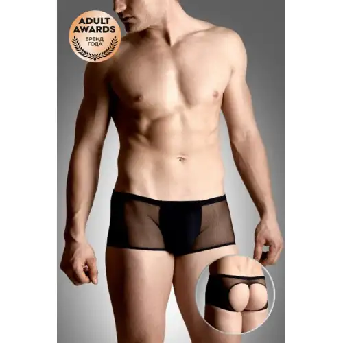 Фото SoftLine Collection, Польша Шорты мужские с открытыми ягодицами SoftLine Collection, черный, M/L