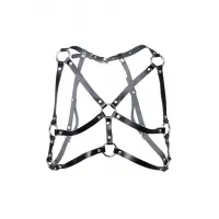 Фото PECADO B.D.S.M Портупея Pecado BDSM, «Соблазн» с кольцами, натуральная кожа, черная